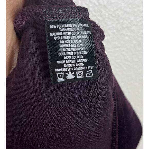 NWT Joe's Sz Medium Purple Aubergine Velvet Velour Wide Flare Pants Sweatpants - Picture 9 of 9